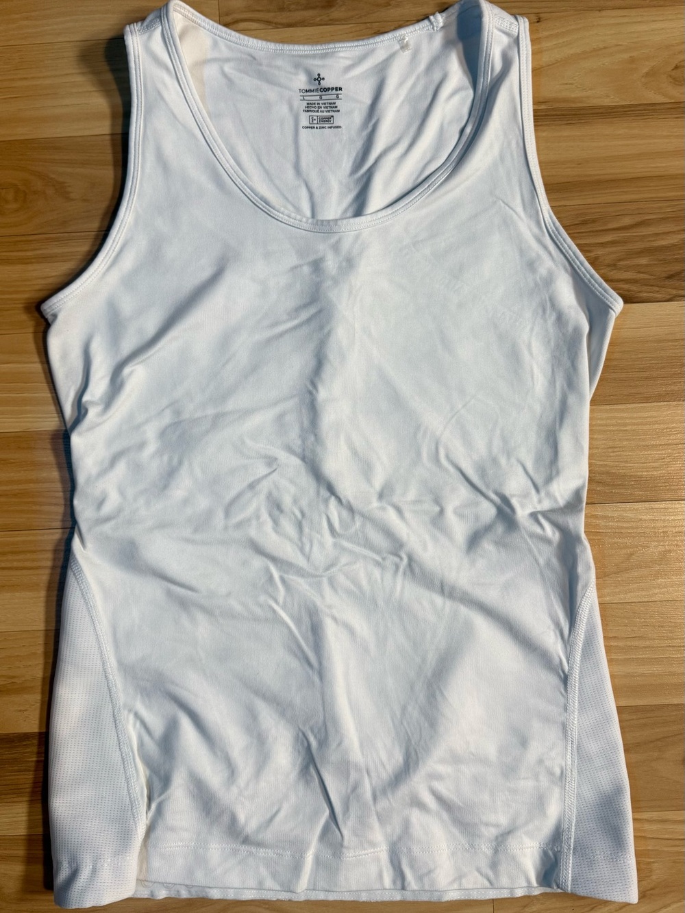 Tommy Copper Women's White Performance Tank Top